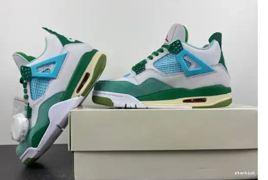AJ4-KNCW 4 Grass Green Jordan edition) White    (limited Retro AJ4-KNCW SB 0628